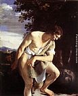 David Contemplating the Head of Goliath by Orazio Gentleschi